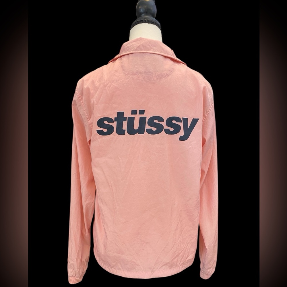 Stussy Women's Peach Colour Windbreaker Jacket size S very good condition